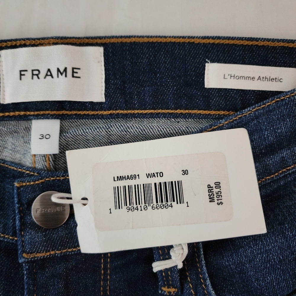 Frame Denim L'Homme Athletic Mid-Rise Slim Fit Jeans In Watertown - Picture 5 of 8